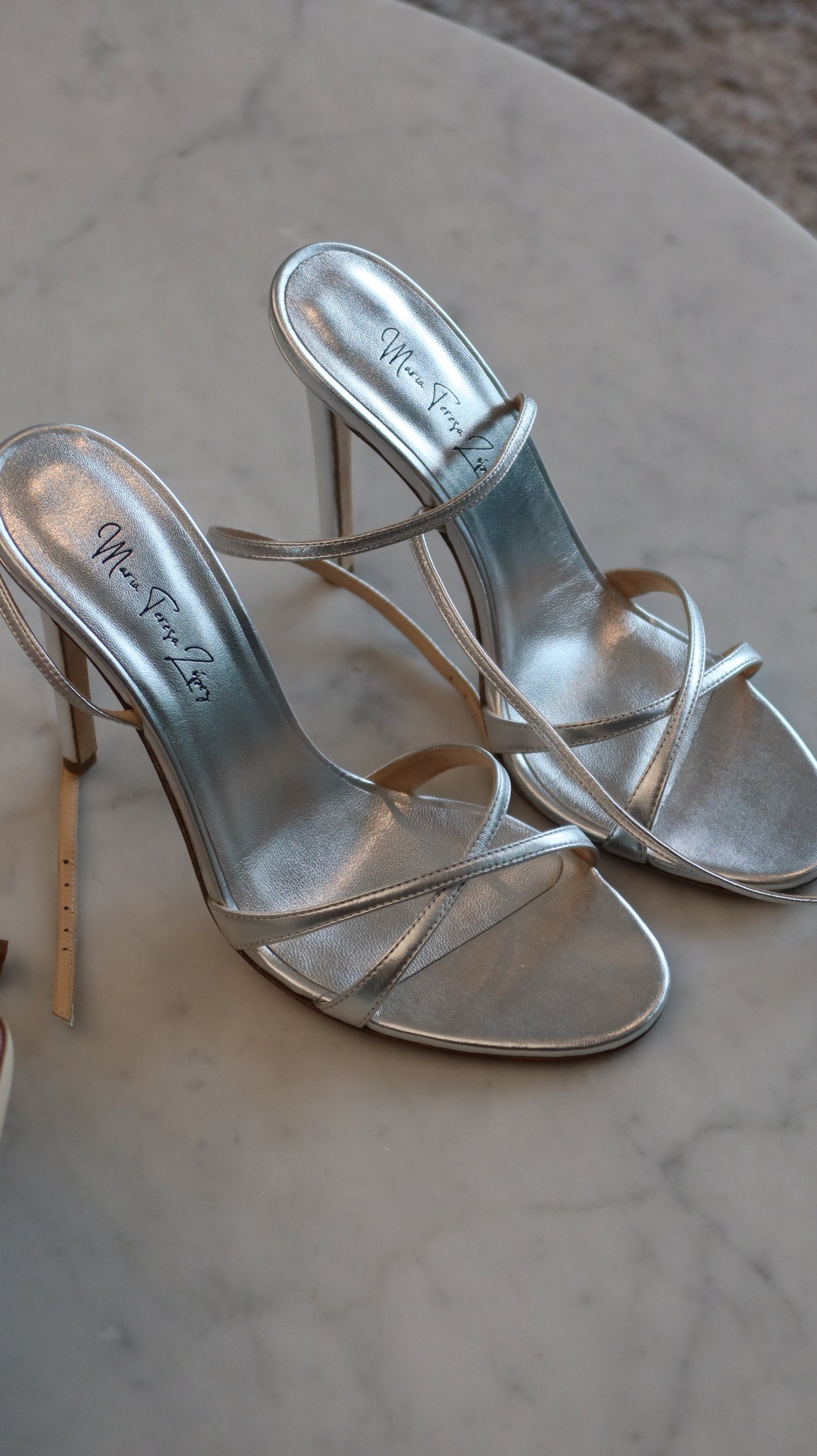 BLACK FRIDAY SALE 'Lola' Silver Metallic  Sandals