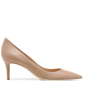 Open image in slideshow, Nude Leather Pump 70
